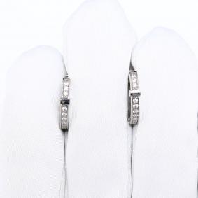 Серьги из платины 585 ТД Эстет с фианитом 01С1915193-585 01С1915193-585 фото