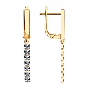 Золотые серьги ТД Эстет 01С7114003Р 01С7114003Р фото