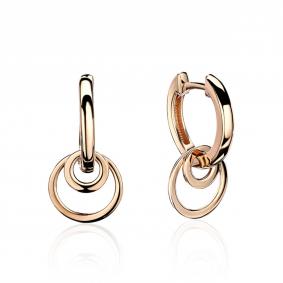 Золотые серьги-трансформеры ТД Эстет 01С7114008Р 01С7114008Р фото