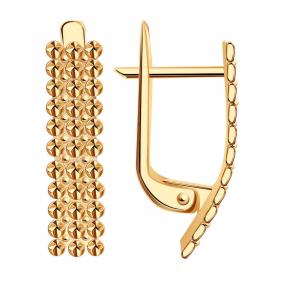 Золотые серьги ТД Эстет 01С714465 01С714465 фото
