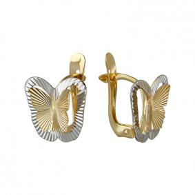 Золотые серьги ТД Эстет 01С714993 01С714993 фото