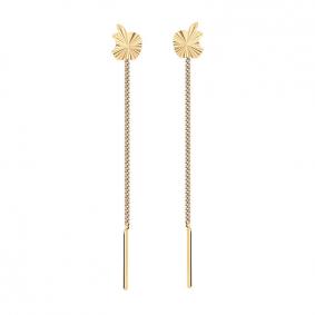 Золотые серьги ТД Эстет 01С716633 01С716633 фото