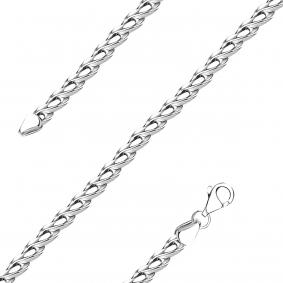 Цепь плетение Фантазийное из белого золота ТД Эстет 01Ц023027Д 01Ц023027Д фото