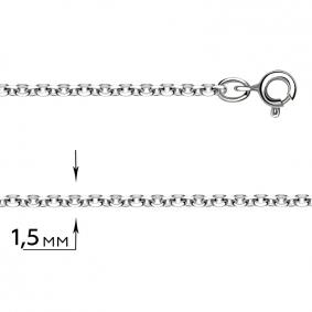 Цепь плетение Якорное из белого золота ТД Эстет 01Ц7200260 01Ц7200260 фото