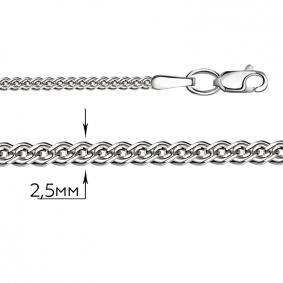 Цепь плетение Нонна из белого золота ТД Эстет 01Ц7200940 01Ц7200940 фото