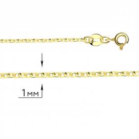 Цепь плетение Якорное из лимонного золота ТД Эстет 01Ц7300245 01Ц7300245 фото