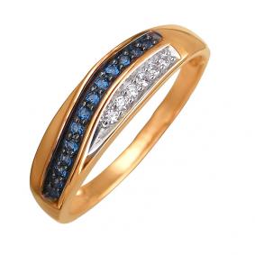 Золотое кольцо ТД Эстет 01К219854-2 с фианитом 01К219854-2 фото