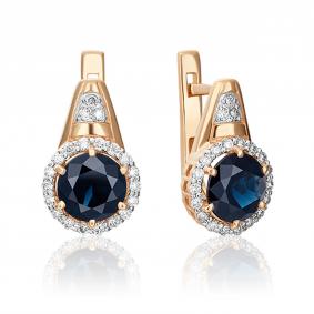 Золотые серьги Platina 02-0709-00-105-1110-30 02-0709-00-105-1110-30 фото