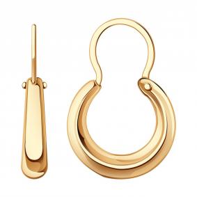 Золотые серьги Золотые узоры 02-1132 02-1132 фото