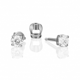 Серьги из белого золота Platina 02-2065-00-401-1120-03 с фианитом 02-2065-00-401-1120-03 фото