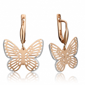 Золотые серьги Platina 02-2530-01-000-1110-02 02-2530-01-000-1110-02 фото