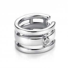 Одиночная серьга из серебра АЛЬКОР с Swarovski 02-2574/00СВ-00 02-2574/00СВ-00 фото