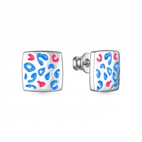 Серебряные серьги АЛЬКОР 02-3338/ЭМ86-00 02-3338/ЭМ86-00 фото