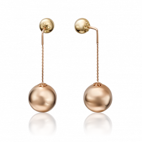 Серьги из комбинированного золота Platina 02-3571-00-000-1113-01 02-3571-00-000-1113-01 фото