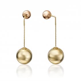 Серьги из комбинированного золота Platina 02-3571-01-000-1113-01 02-3571-01-000-1113-01 фото