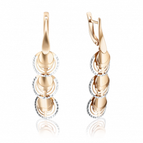 Золотые серьги Platina 02-3578-00-000-1110-04 02-3578-00-000-1110-04 фото