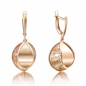 Золотые серьги Platina 02-3589-00-000-1110-48 02-3589-00-000-1110-48 фото