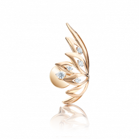Одиночная серьга из золота Platina с фианитом 02-3624-00-401-1110-03 02-3624-00-401-1110-03 фото