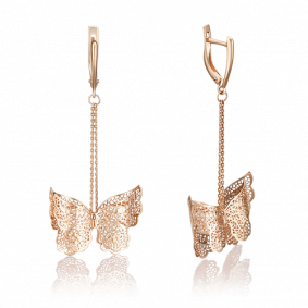 Золотые серьги Platina 02-3641-00-000-1110-65 02-3641-00-000-1110-65 фото