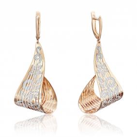 Золотые серьги Platina 02-3654-00-000-1110-48 02-3654-00-000-1110-48 фото