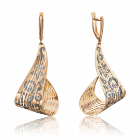 Золотые серьги Platina 02-3654-01-000-1110-48 02-3654-01-000-1110-48 фото