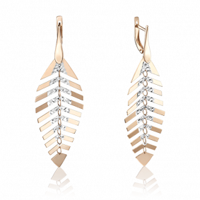 Золотые серьги Platina 02-3662-00-000-1110-48 02-3662-00-000-1110-48 фото