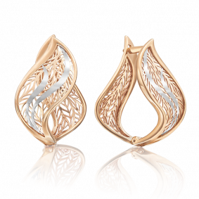 Золотые серьги Platina 02-3703-00-000-1110-65 02-3703-00-000-1110-65 фото