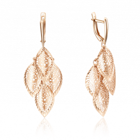 Золотые серьги Platina 02-3721-01-000-1110-48 02-3721-01-000-1110-48 фото