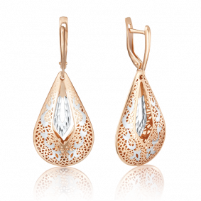 Золотые серьги Platina 02-3745-00-000-1110-48 02-3745-00-000-1110-48 фото