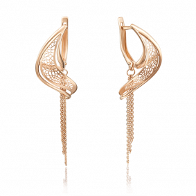 Золотые серьги Platina 02-3752-00-000-1110-65 02-3752-00-000-1110-65 фото