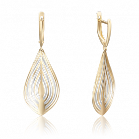 Серьги из лимонного золота Platina 02-3783-00-000-1130-65 02-3783-00-000-1130-65 фото