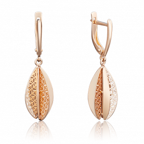 Золотые серьги Platina 02-3796-00-000-1110-48 02-3796-00-000-1110-48 фото