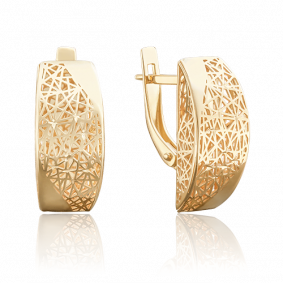 Серьги из лимонного золота Platina 02-3809-00-000-1130-48 02-3809-00-000-1130-48 фото