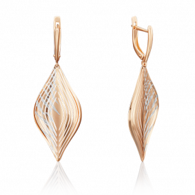 Золотые серьги Platina 02-3817-00-000-1110-65 02-3817-00-000-1110-65 фото