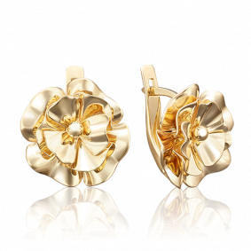 Серьги из лимонного золота Platina 02-3832-00-000-1130-48 02-3832-00-000-1130-48 фото