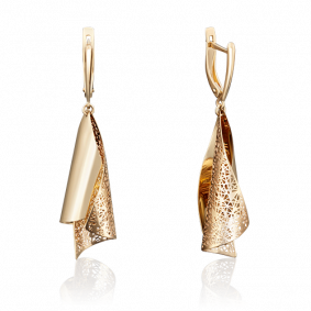 Серьги из лимонного золота Platina 02-3833-00-000-1130-48 02-3833-00-000-1130-48 фото