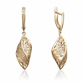 Серьги из лимонного золота Platina 02-3850-00-000-1130-65 02-3850-00-000-1130-65 фото