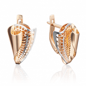 Золотые серьги Platina 02-3854-00-000-1110-48 02-3854-00-000-1110-48 фото