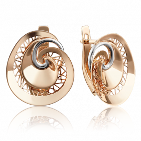 Золотые серьги Platina 02-3872-00-000-1110-65 02-3872-00-000-1110-65 фото