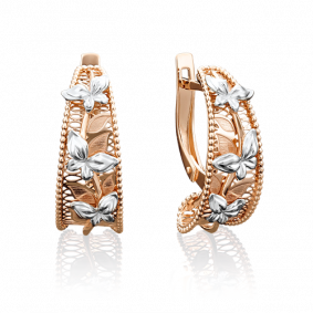 Золотые серьги Platina 02-3895-00-000-1110-48 02-3895-00-000-1110-48 фото