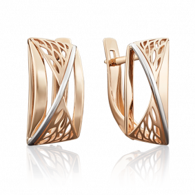 Золотые серьги Platina 02-3917-00-000-1110-65 02-3917-00-000-1110-65 фото