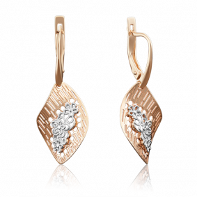 Золотые серьги Platina 02-3921-00-000-1110-48 02-3921-00-000-1110-48 фото