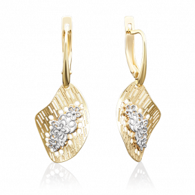 Серьги из лимонного золота Platina 02-3921-00-000-1130-48 02-3921-00-000-1130-48 фото