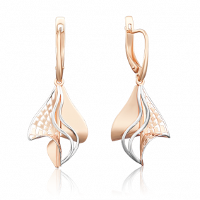 Золотые серьги Platina 02-3925-00-000-1110-48 02-3925-00-000-1110-48 фото