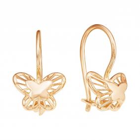 Золотые серьги Золотые узоры 02-3970 02-3970 фото