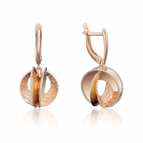 Золотые серьги Platina 02-3992-00-000-1110-48 02-3992-00-000-1110-48 фото