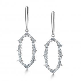 Серебряные серьги АЛЬКОР 02-4056/00КЦ-00 с фианитом 02-4056/00КЦ-00 фото