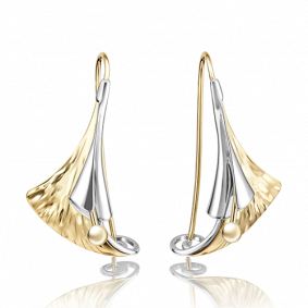 Серьги из комбинированного золота Platina 02-4059-00-000-1121-48 02-4059-00-000-1121-48 фото
