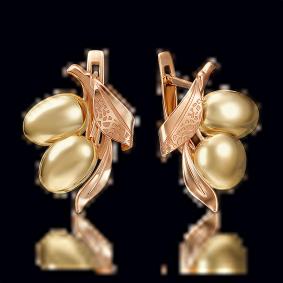 Серьги из комбинированного золота Platina 02-4097-00-000-1113-42 02-4097-00-000-1113-42 фото