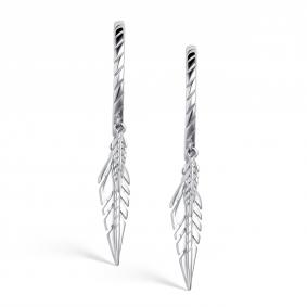 Серебряные серьги АЛЬКОР 02-4168/0000-00 02-4168/0000-00 фото